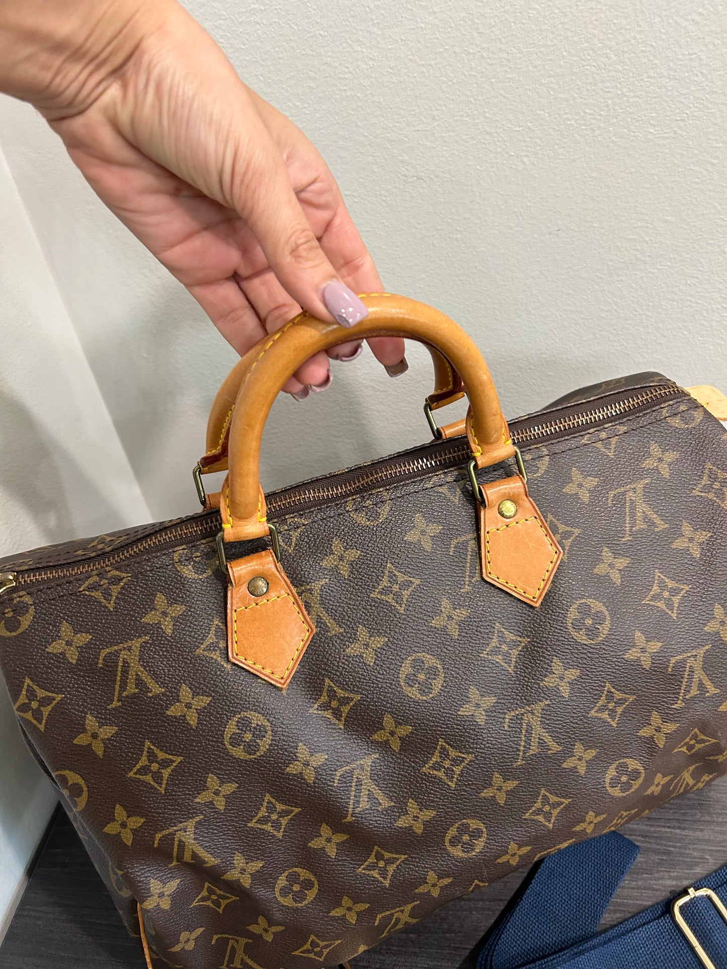 SOLD! Louis Vuitton Monogram Speedy 35 with Lock & Key