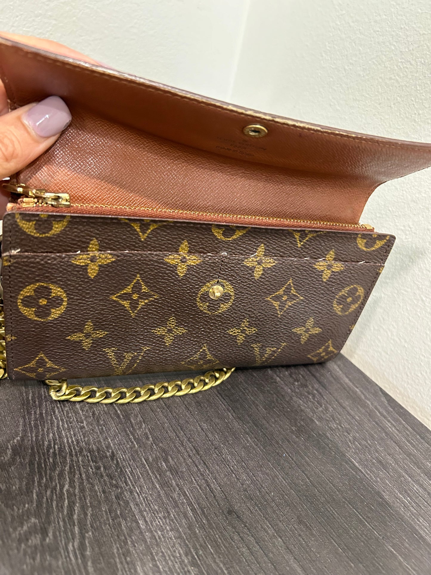 SOLD! Louis Vuitton Monogram Wallet on Chain