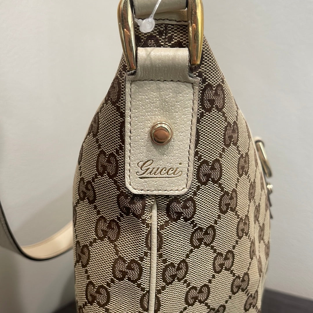 SOLD! Gucci Canvas Messenger