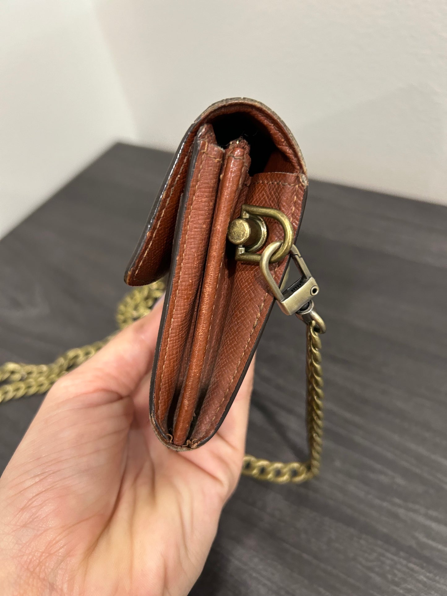 SOLD! Louis Vuitton Monogram Wallet on Chain