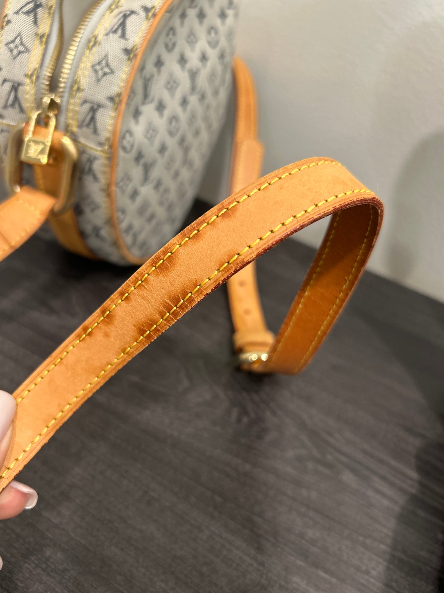 #418 LOUIS VUITTON Mini Lin Jeanne PM