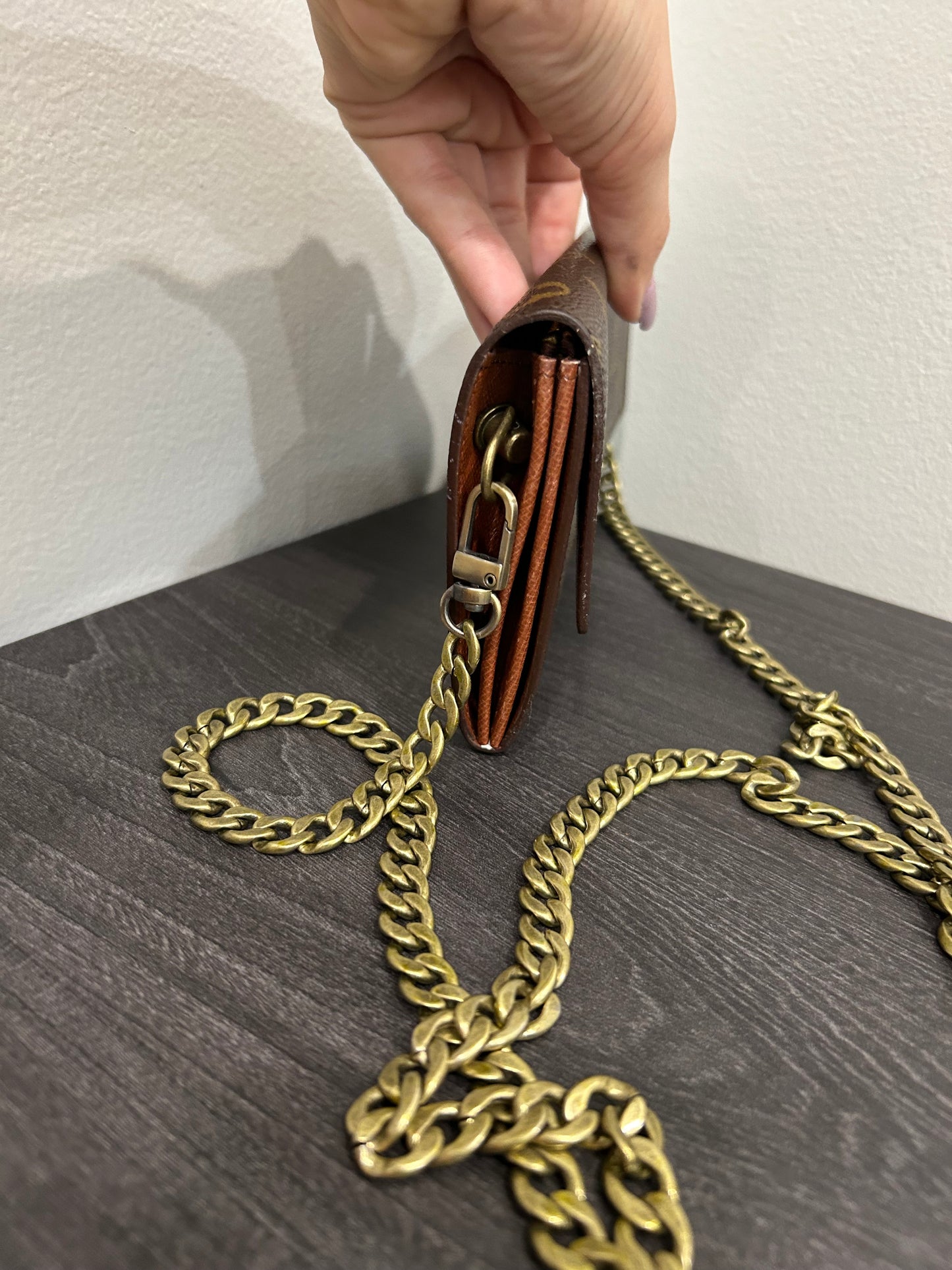 SOLD! Louis Vuitton Monogram Wallet on Chain