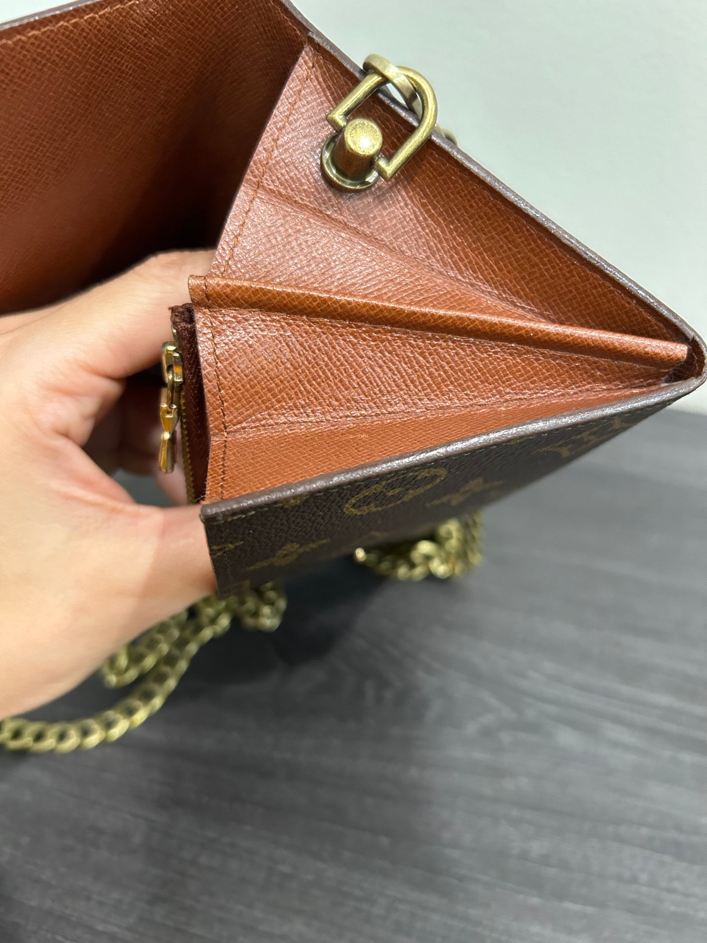 SOLD! Louis Vuitton Monogram Wallet on Chain