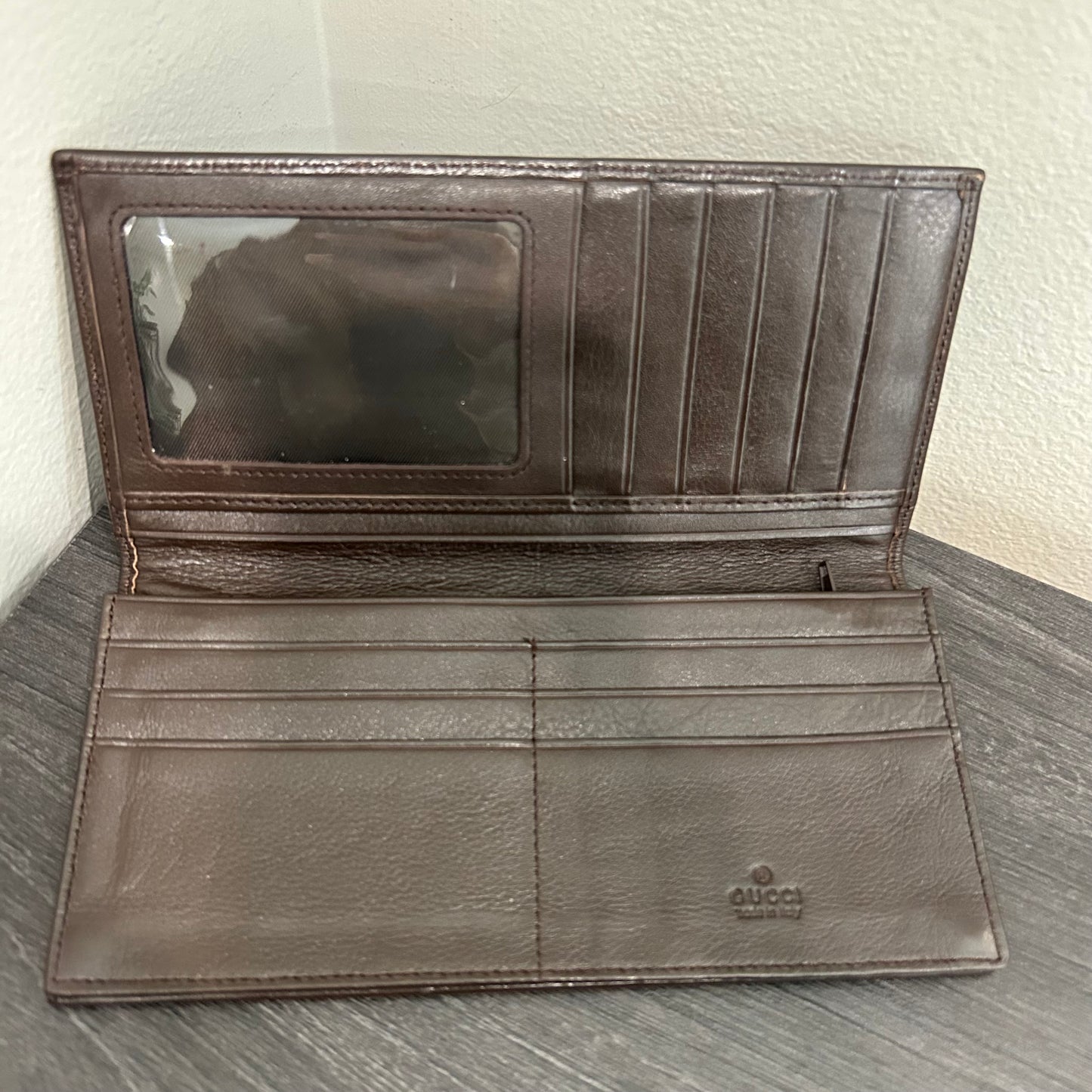 #181 GUCCI Guccissima Flap Wallet