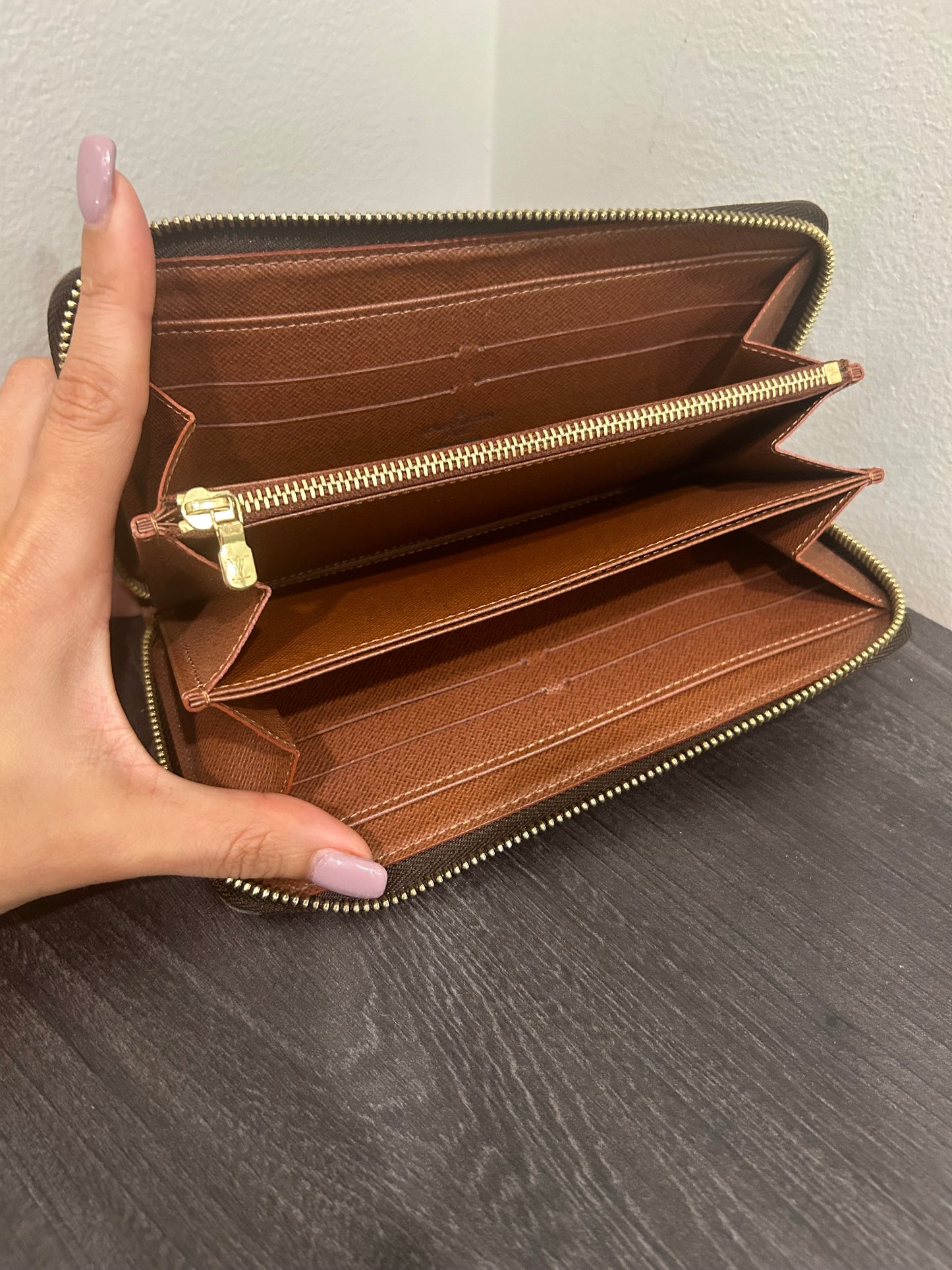 SOLD! Louis Vuitton Monogram Zippy Wallet