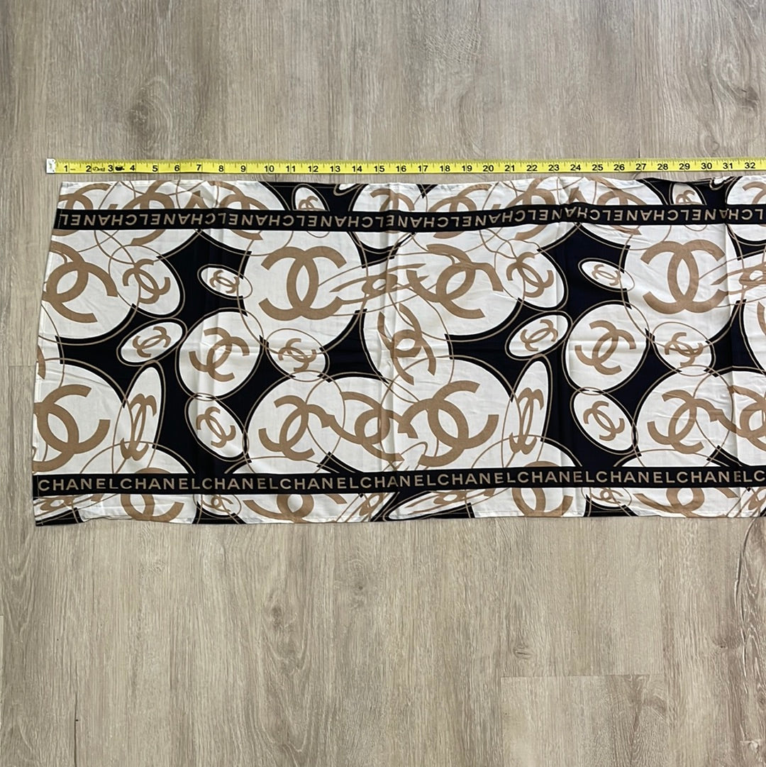 SOLD! CHANEL Vintage Silk & Lycra Blend Scarf