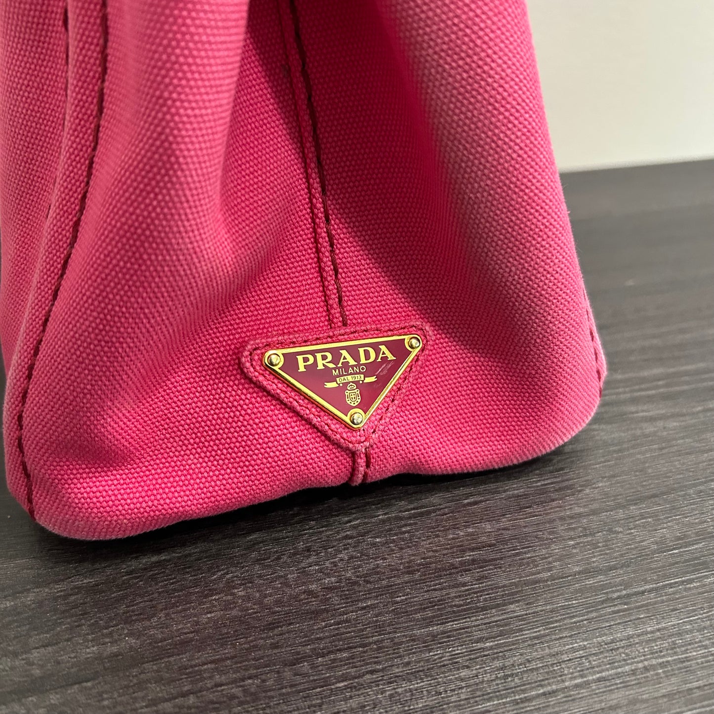 #839 PRADA Canapa Tote (Pink)