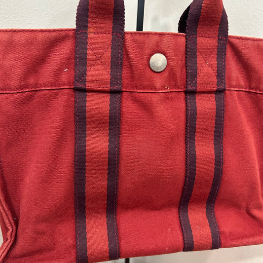 #1077 HERMÈS PM Tote Red