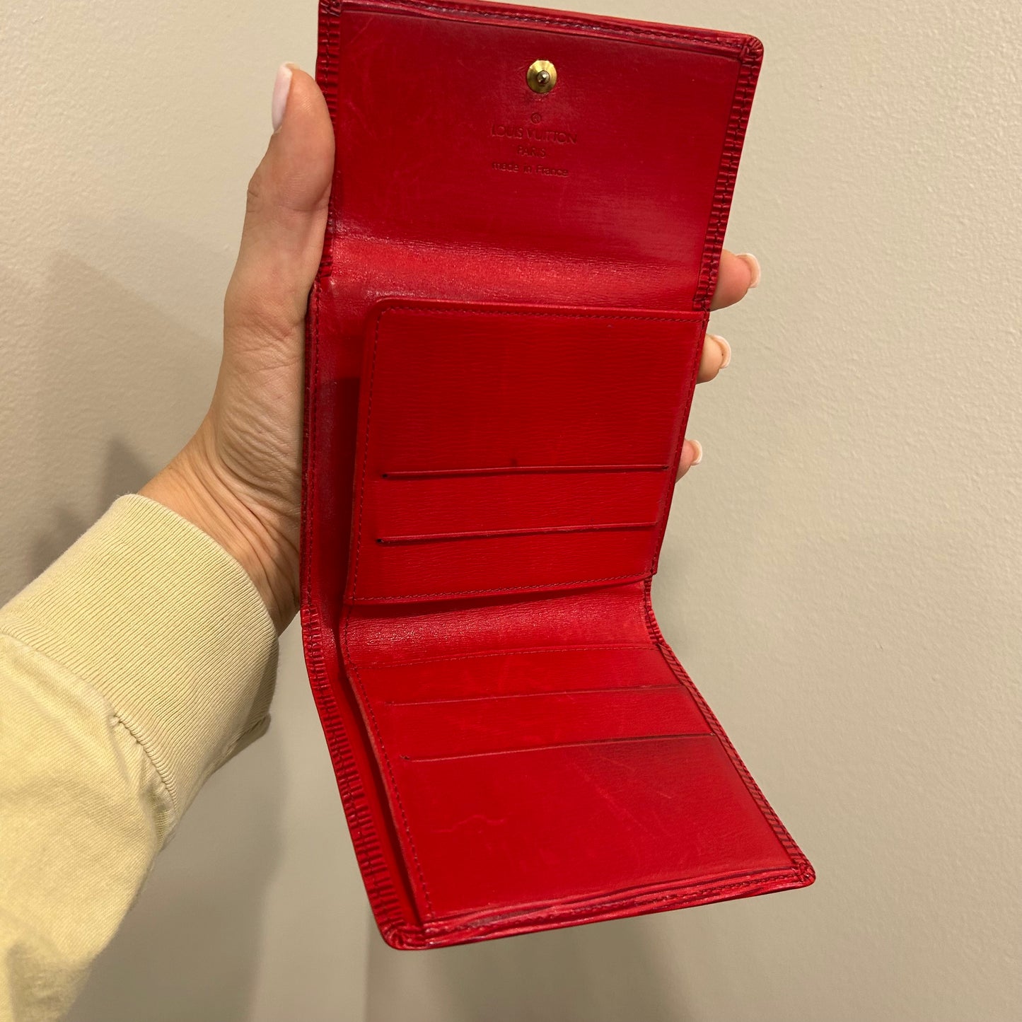 SOLD! Louis Vuitton Epi Wallet