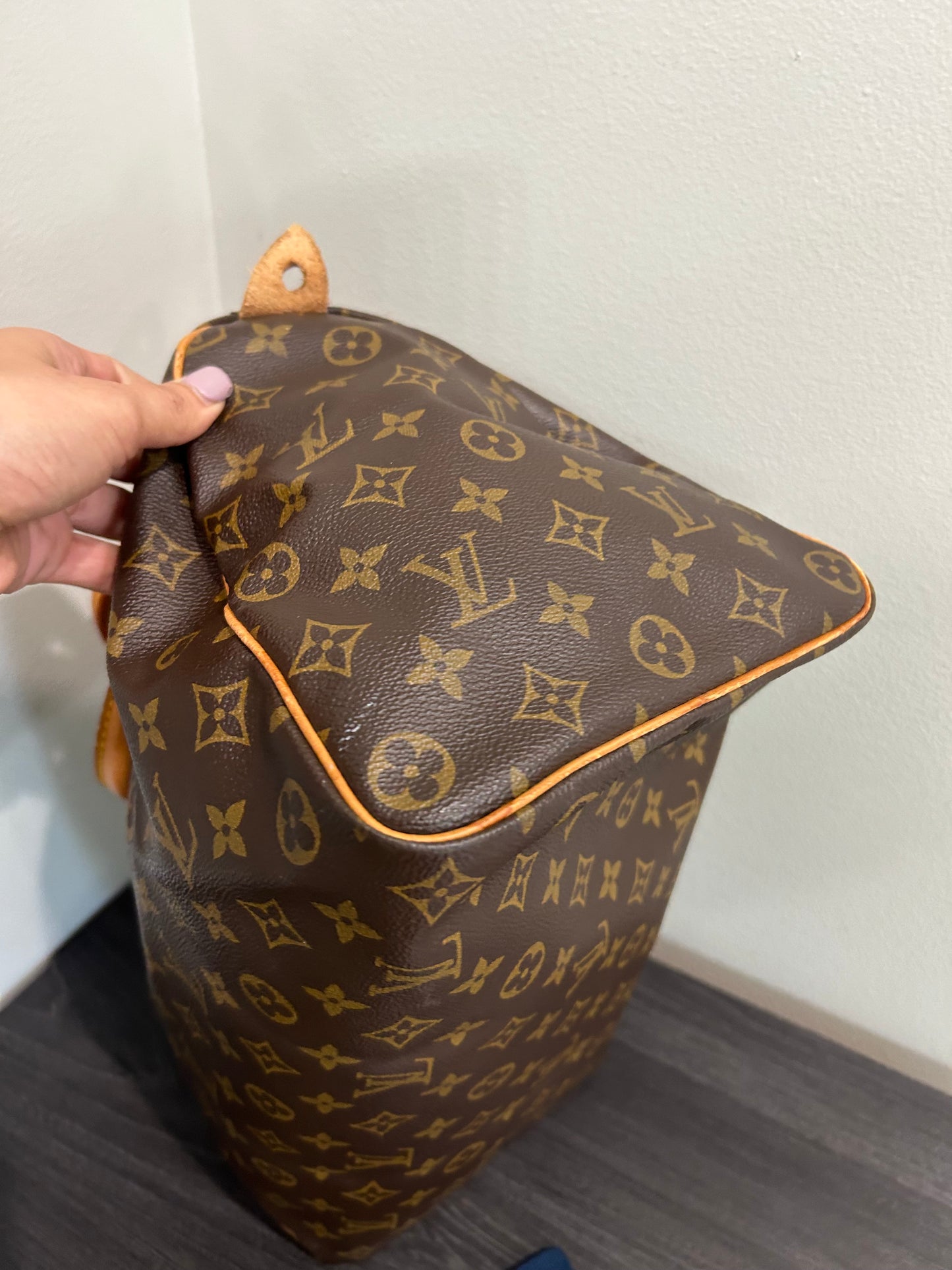 SOLD! Louis Vuitton Monogram Speedy 35 with Lock & Key