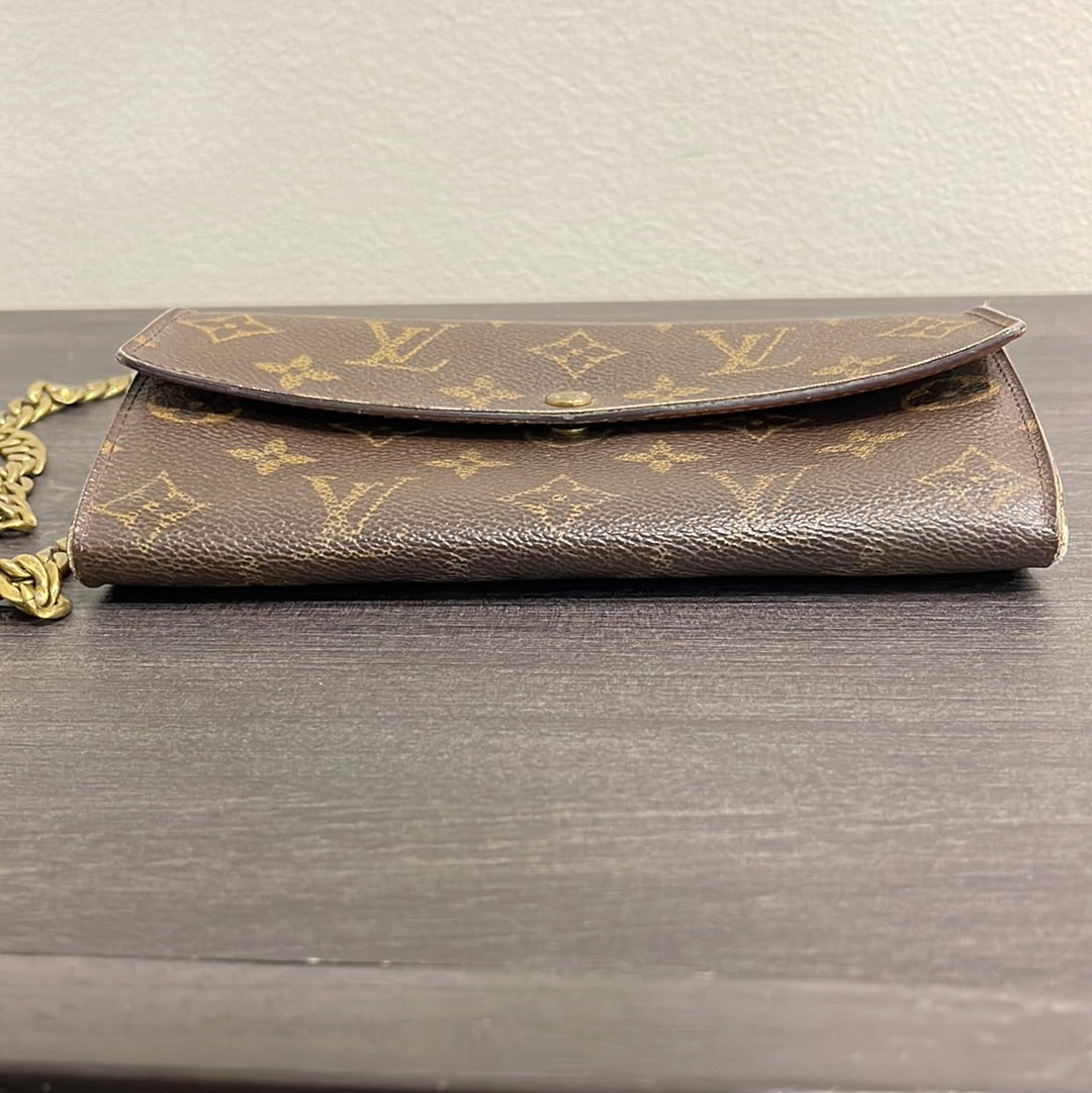 SOLD! Louis Vuitton Monogram Wallet on Chain