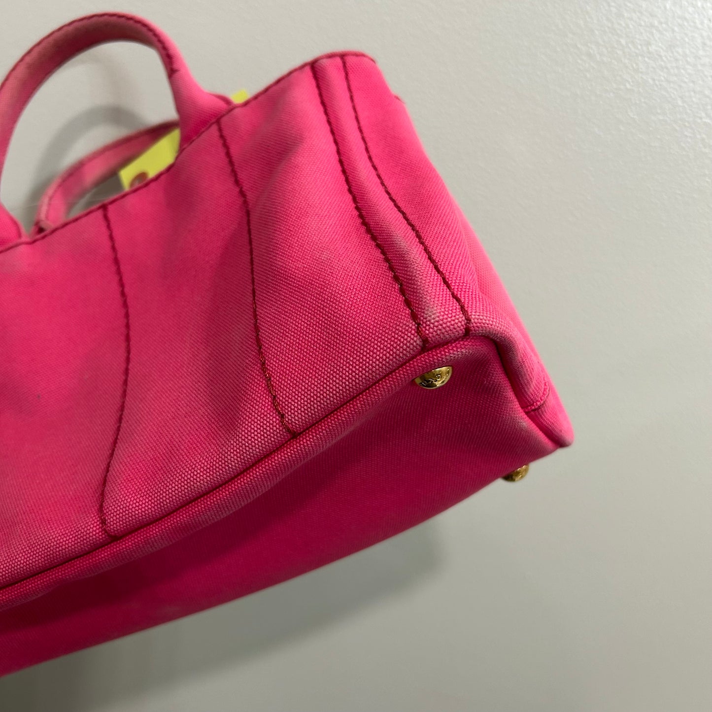 #839 PRADA Canapa Tote (Pink)