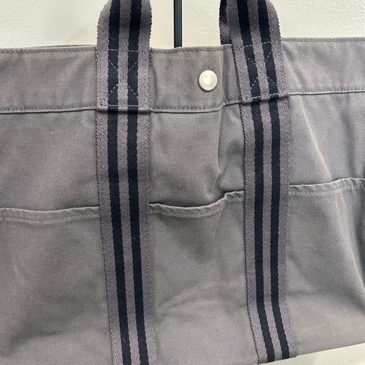 1017 HERMÈS Toile Fourre-Tout MM Tote Grey