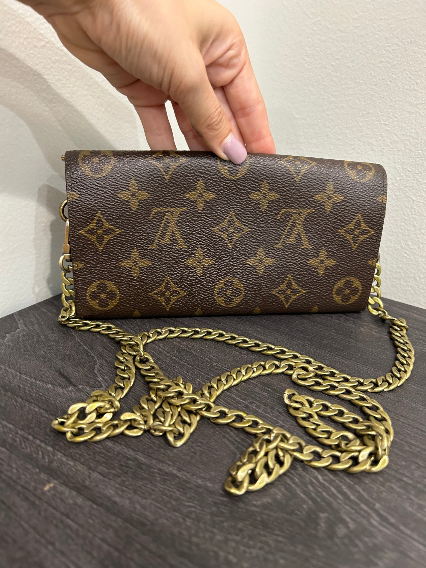 SOLD! Louis Vuitton Monogram Wallet on Chain