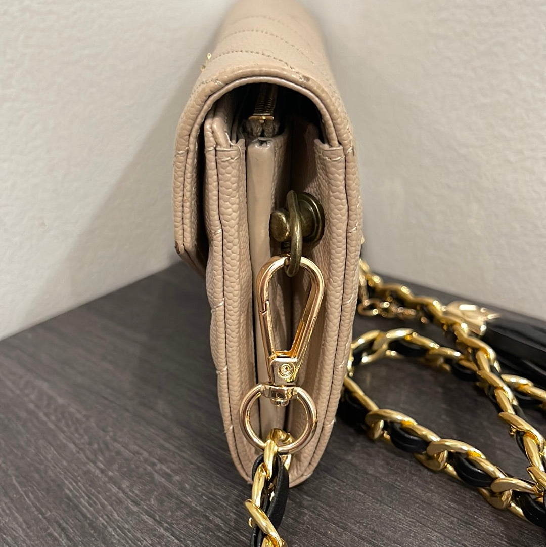 SOLD! Yves Saint Laurent YSL Caviar Wallet on Chain