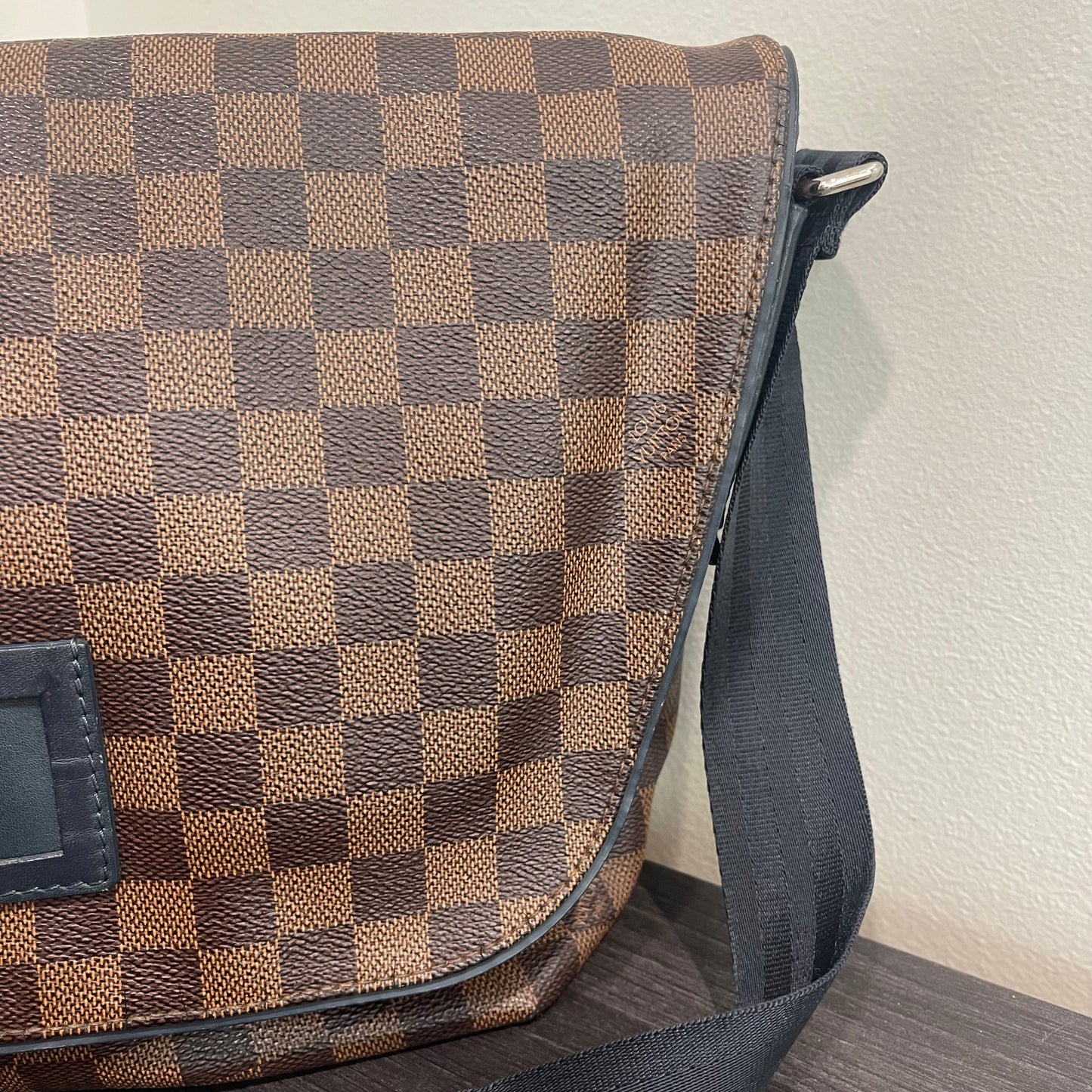 SOLD! Louis Vuitton Sprinter Damier Ebene Coated Canvas MM