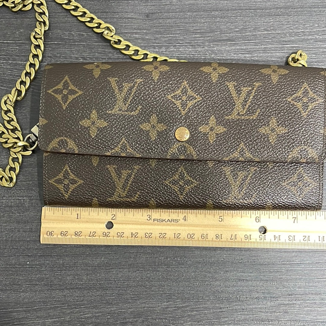 SOLD! Louis Vuitton Monogram Wallet on Chain