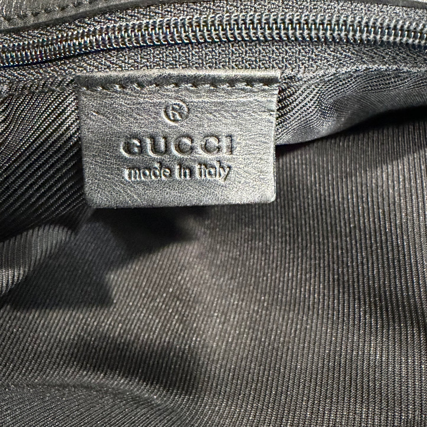 8861 GUCCI Black Canvas Eclipse Tote