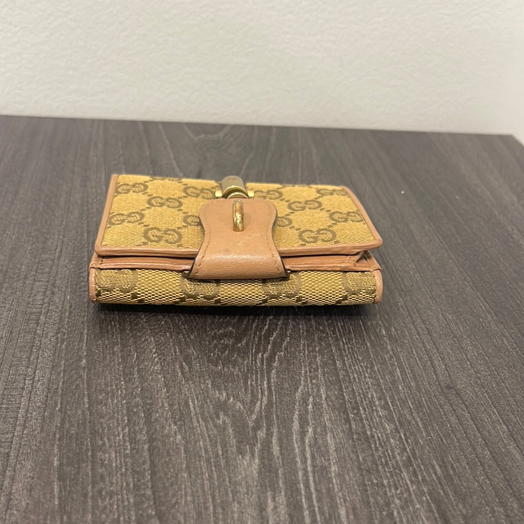SOLD! 2 Piece Set - Gucci Canvas GG Wallets