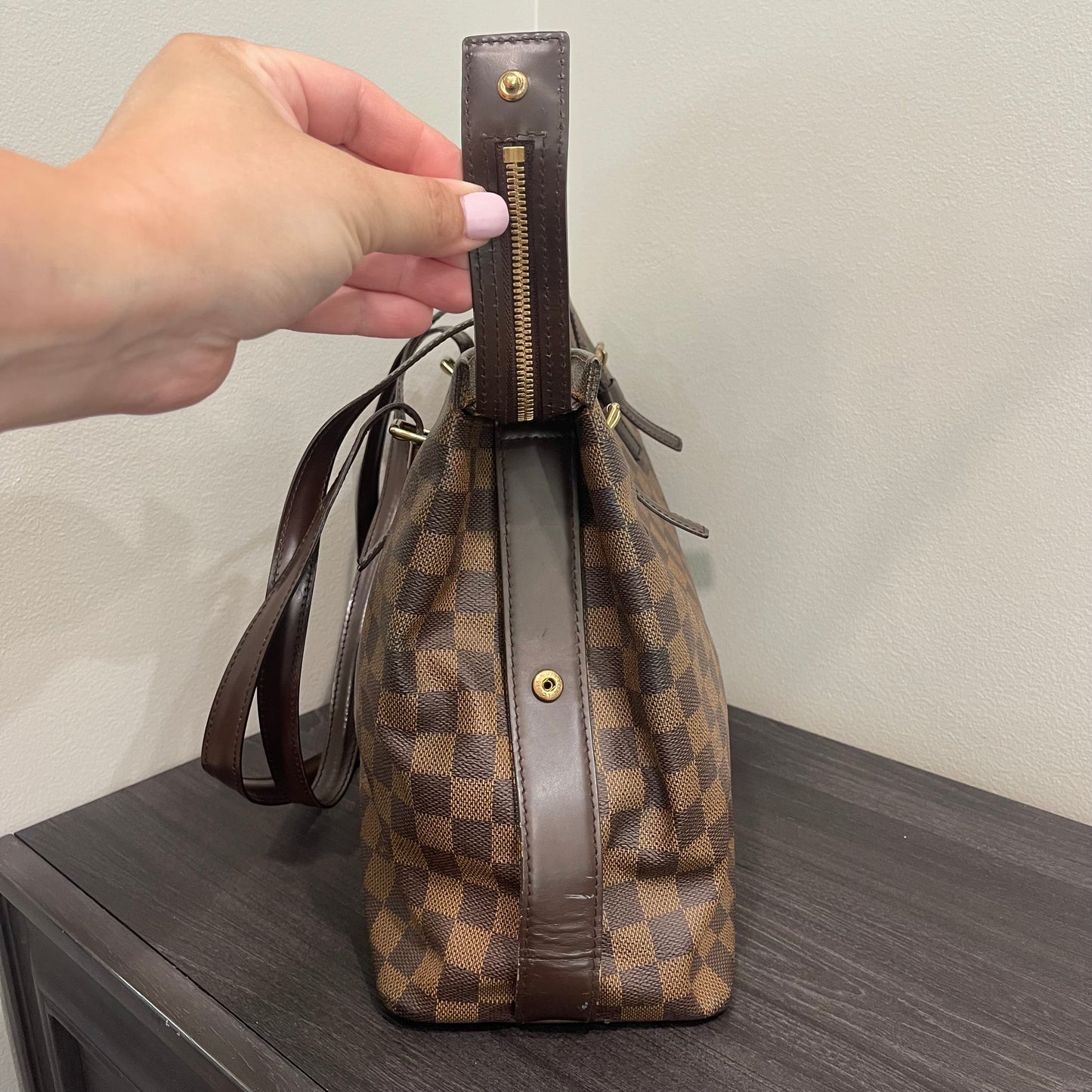 SOLD! Louis Vuitton Damier Ebene Chelsea Tote