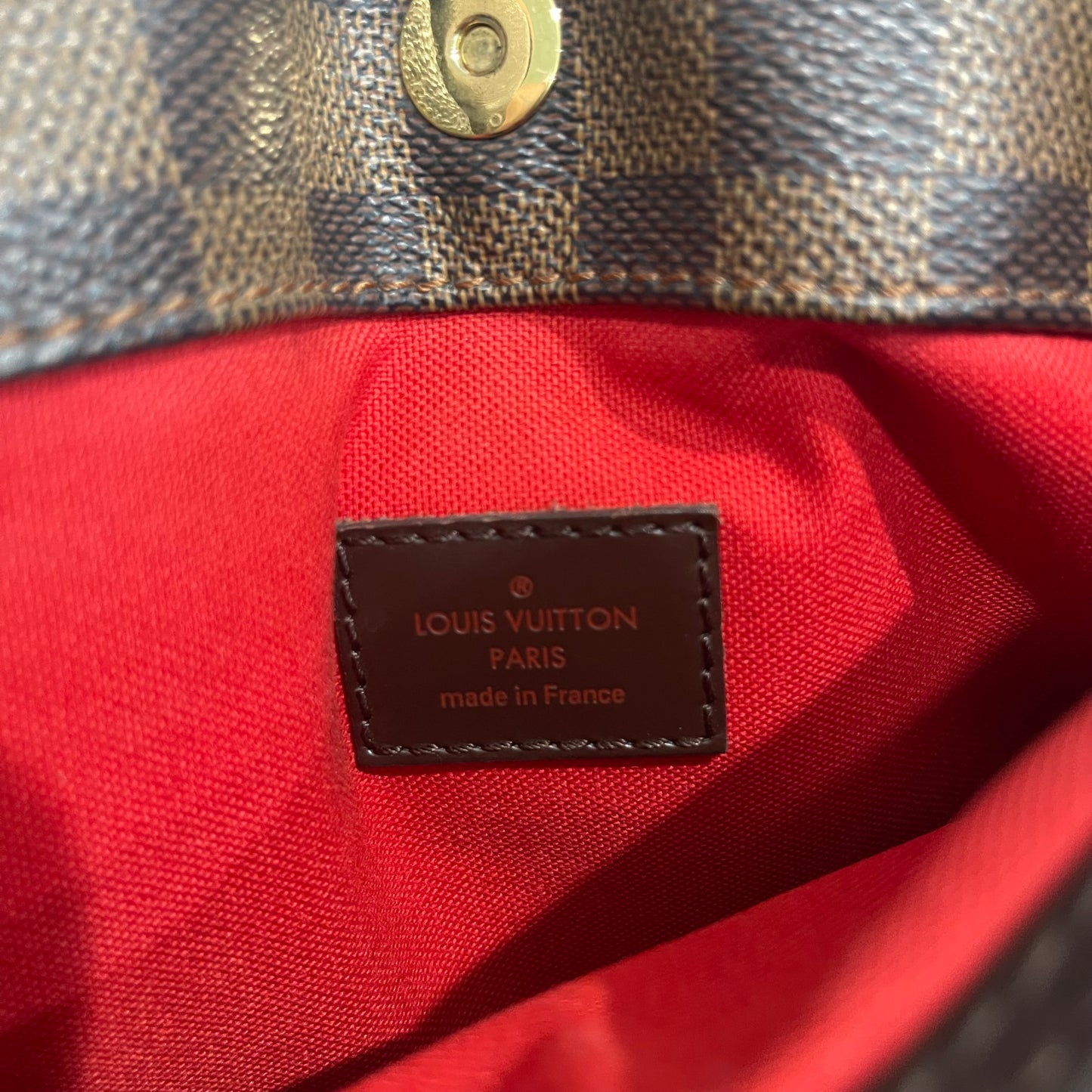 SOLD! Louis Vuitton Damier Ebene Bloomsbury Crossbody
