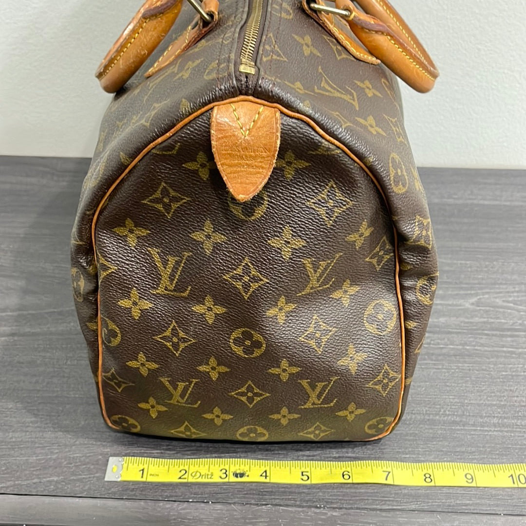 SOLD! Louis Vuitton Monogram Speedy 35 with Lock & Key