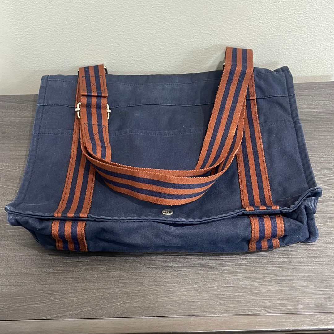 SOLD! Hermès Fool Toe Basas MM Canvas Shoulder Bag