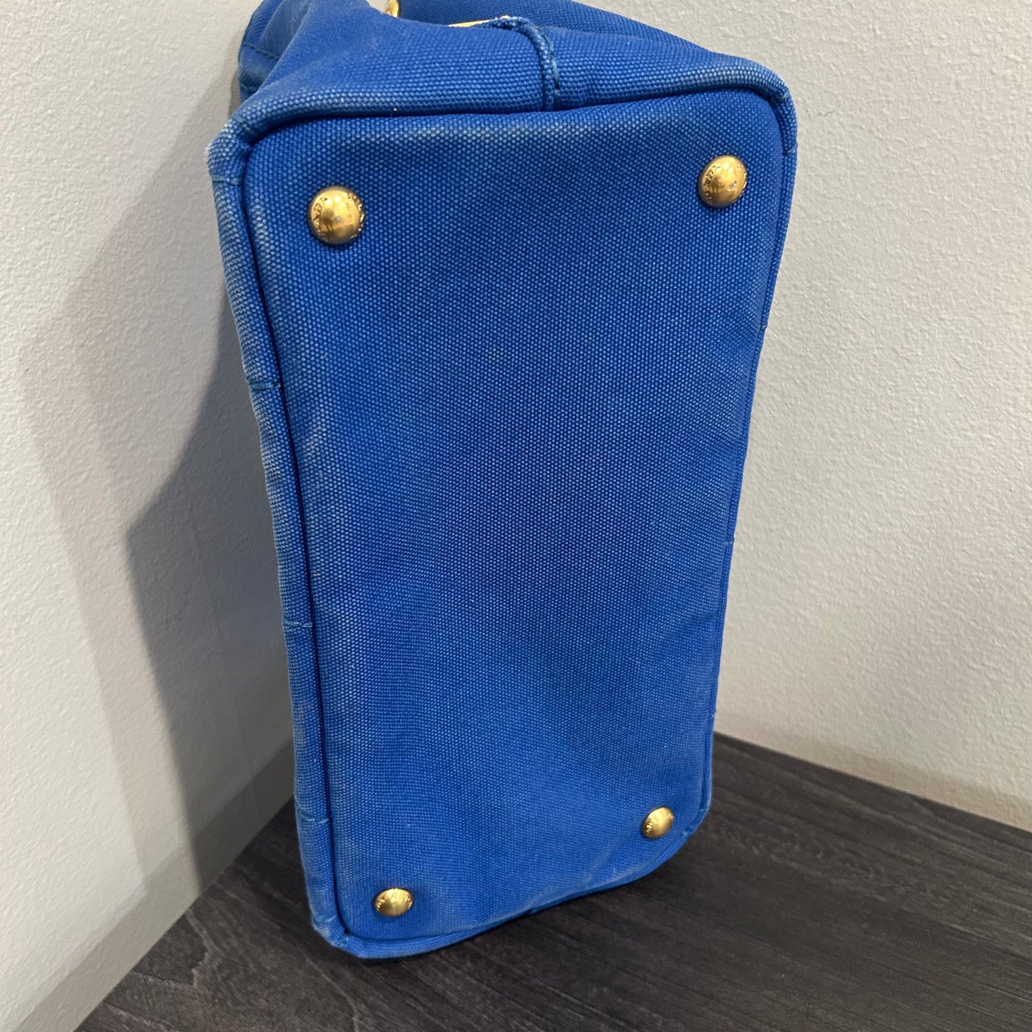 CLEARANCE #203 PRADA Canapa Small Tote - Blue