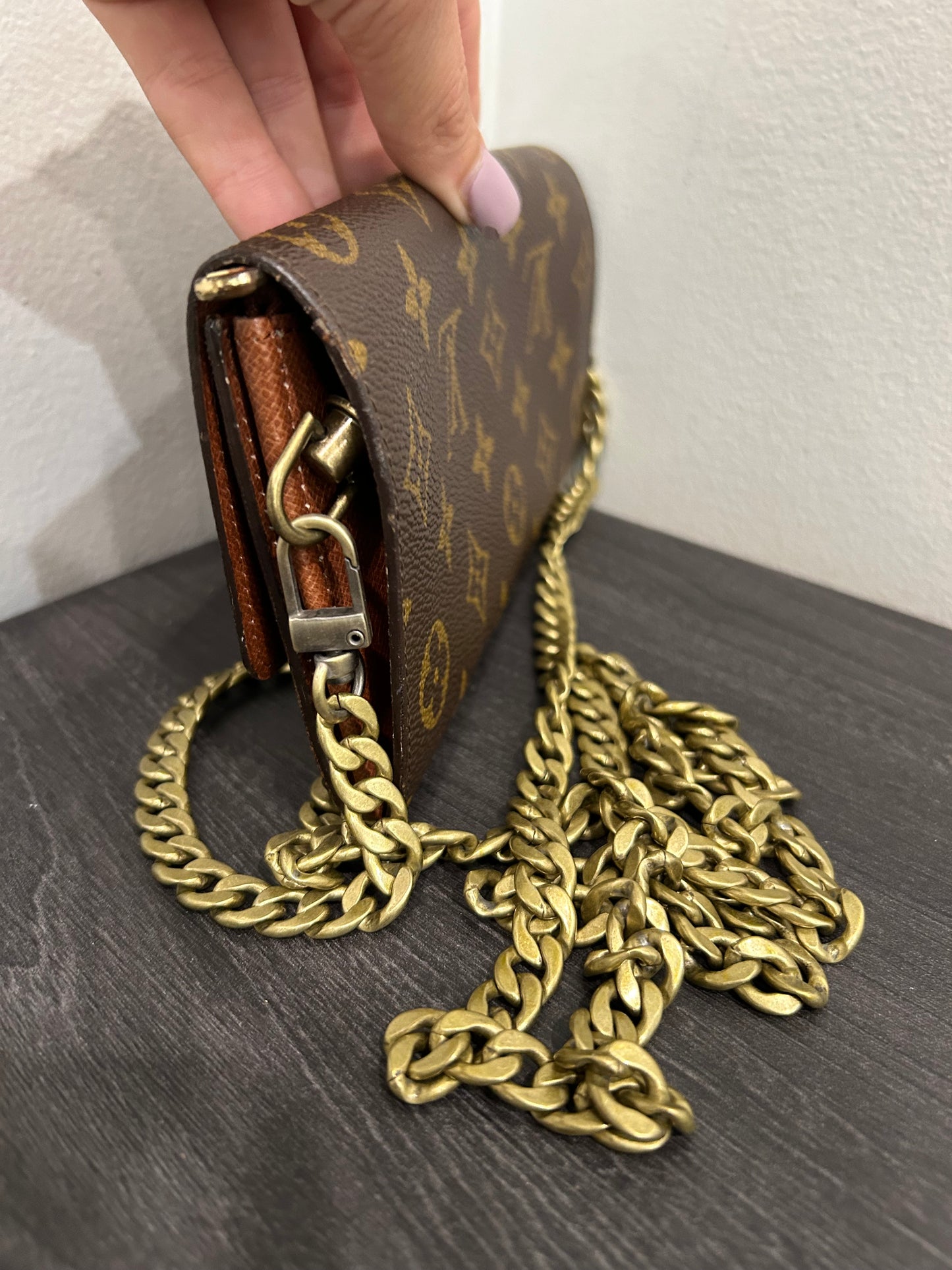SOLD! Louis Vuitton Monogram Wallet on Chain