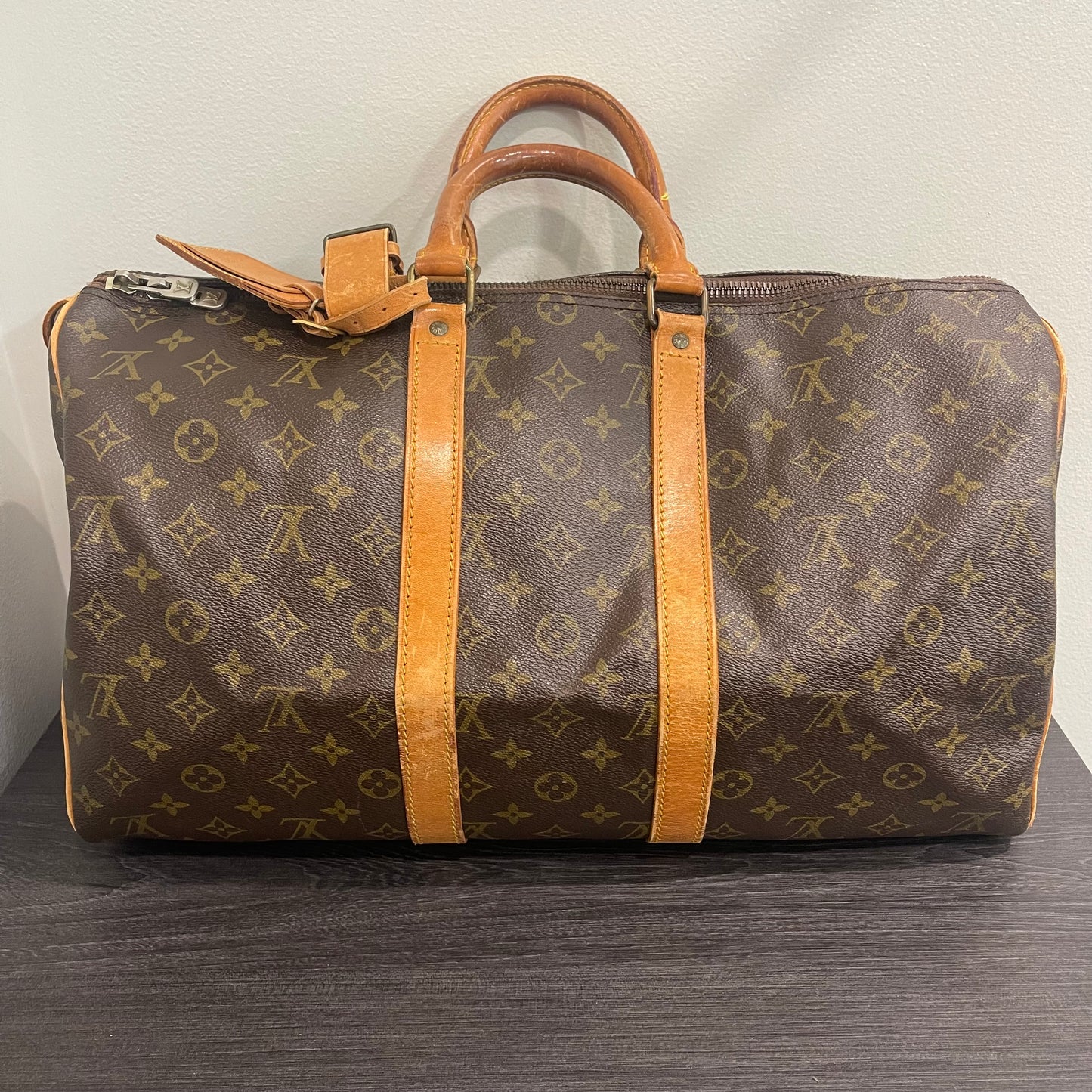 SOLD! Louis Vuitton Monogram Keepall 45 with Lock & Key