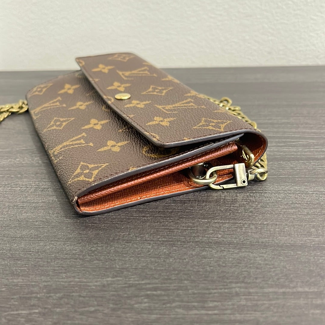 SOLD! Louis Vuitton Monogram Wallet on Chain