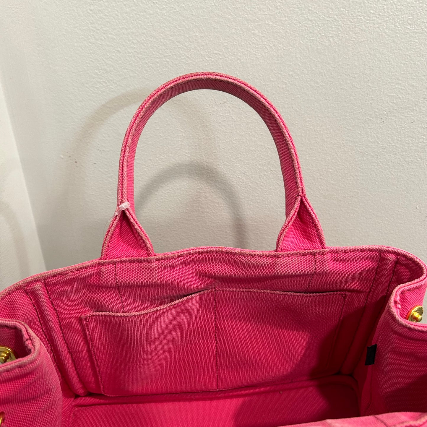 #839 PRADA Canapa Tote (Pink)