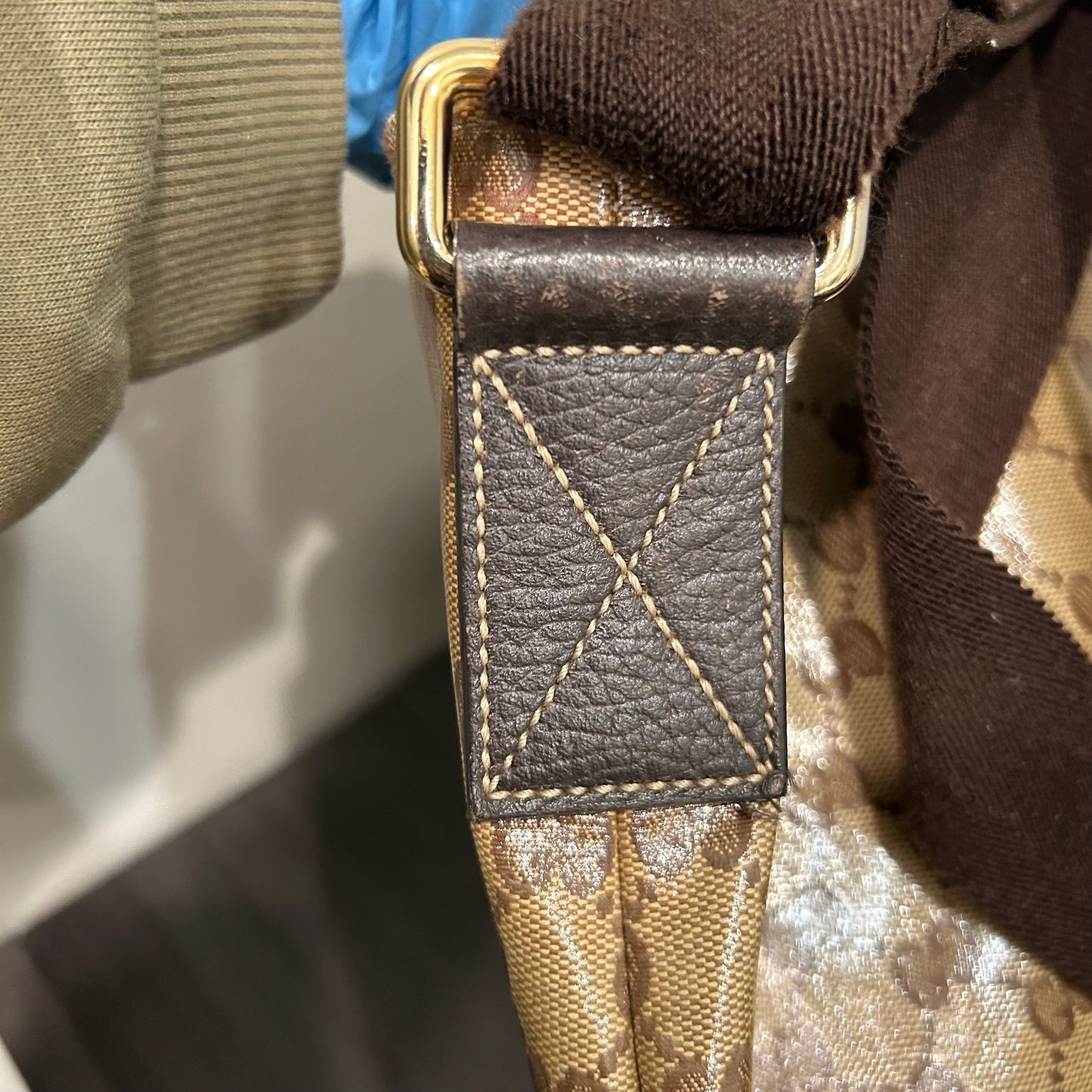 CLEARANCE Gucci Coated Canvas Messenger