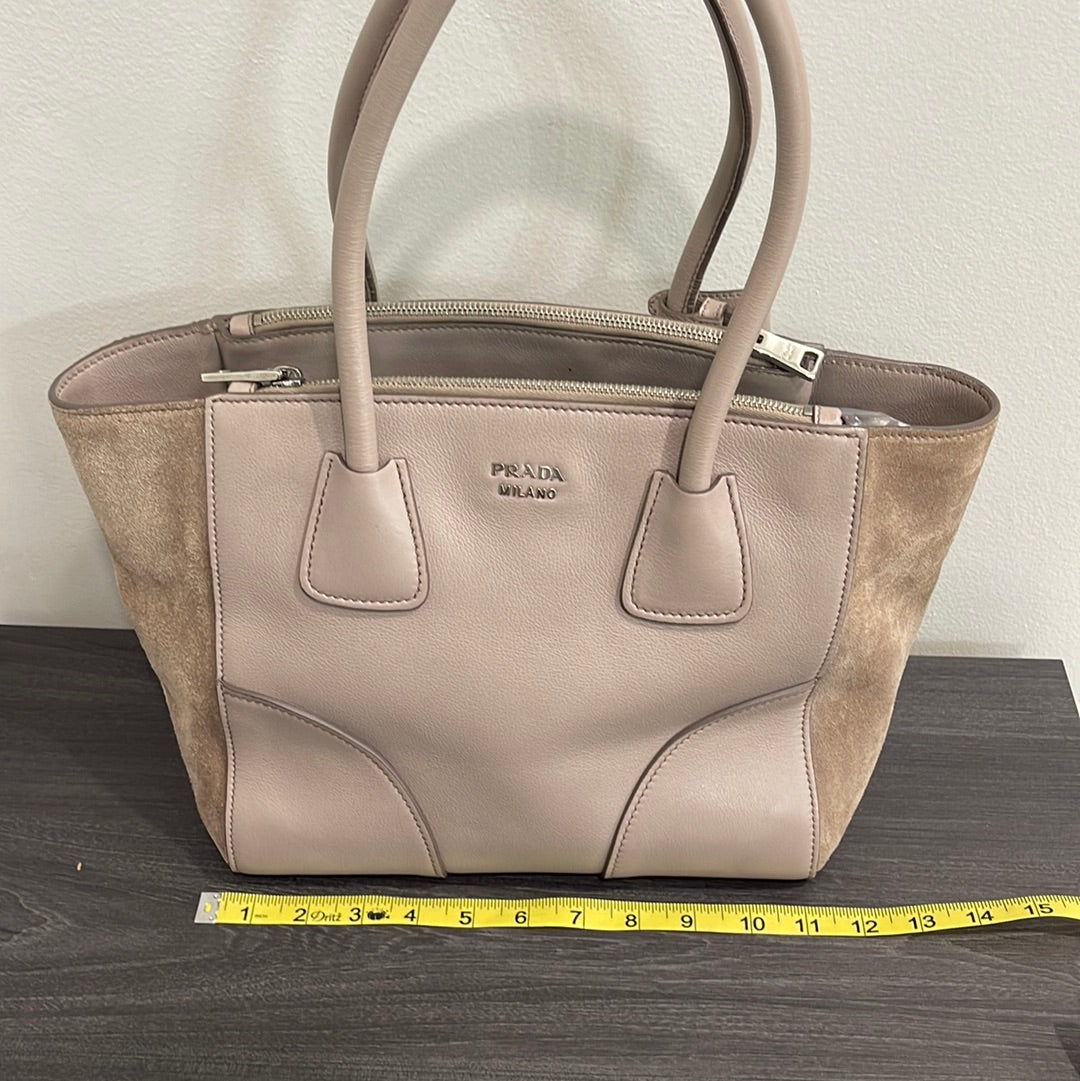 SOLD! Prada Leather & Suede Handbag