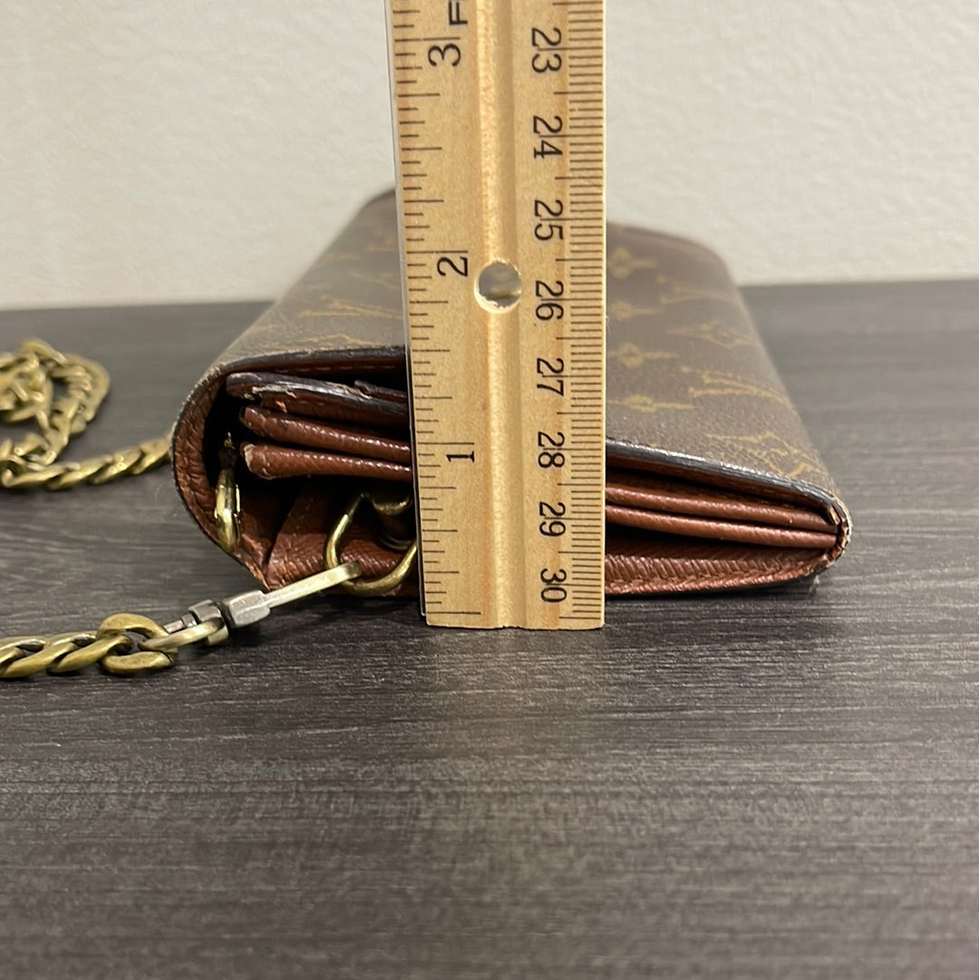SOLD! Louis Vuitton Monogram Wallet on Chain