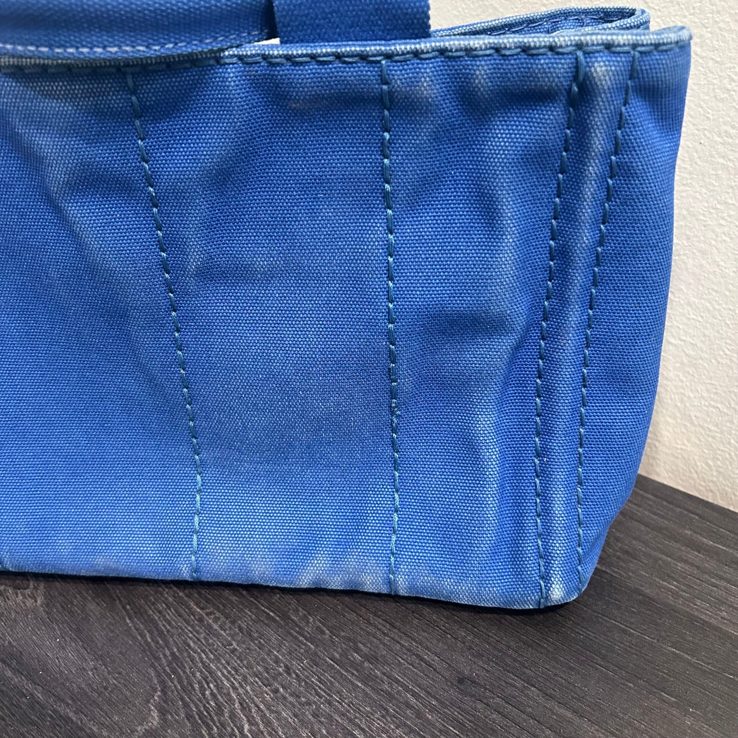 CLEARANCE #203 PRADA Canapa Small Tote - Blue
