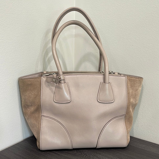 SOLD! Prada Leather & Suede Handbag