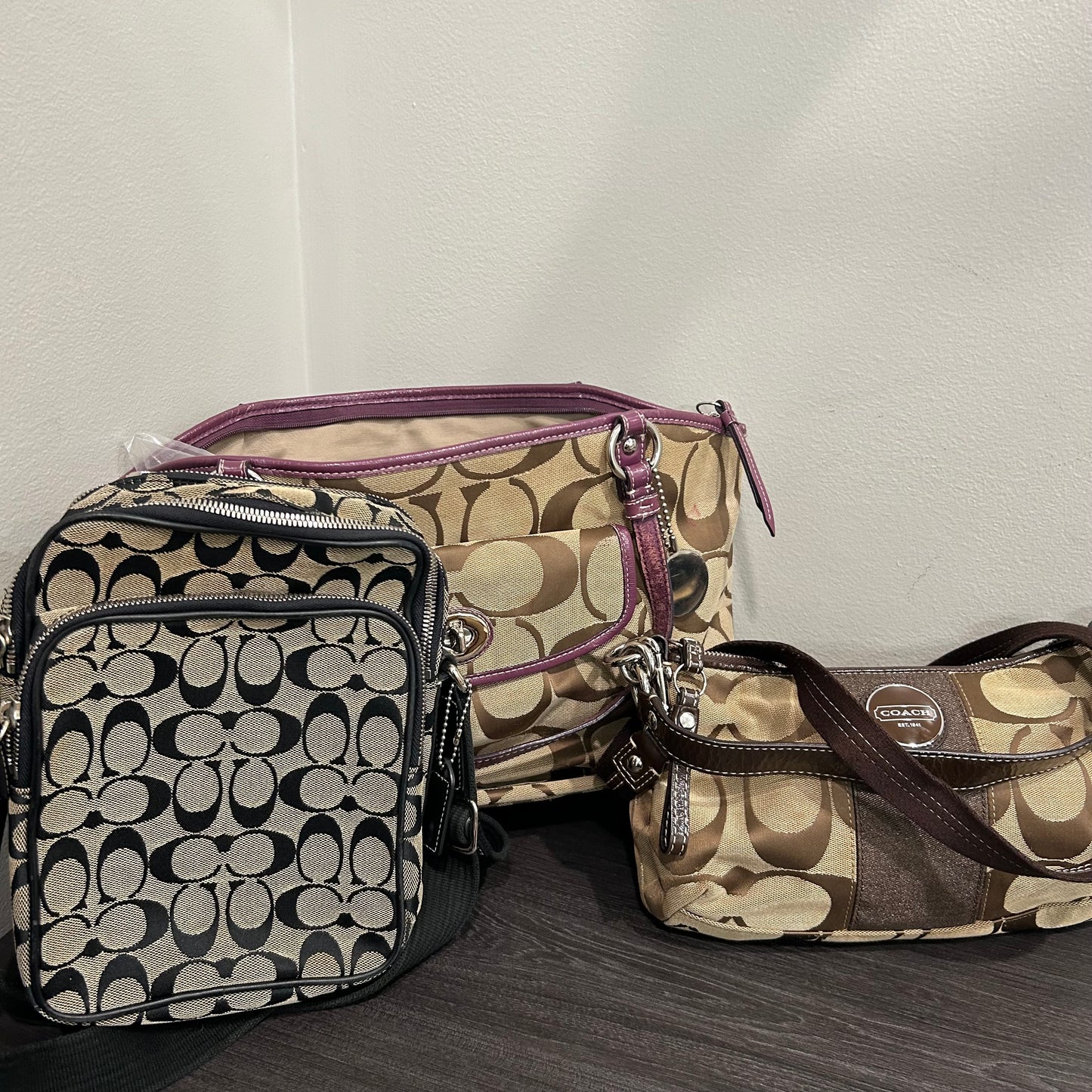 CLEARANCE COACH Shoulder Bags Set of 3