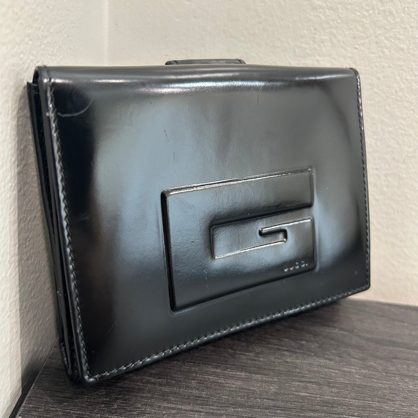 CLEARANCE #193 GUCCI Patent Wallet
