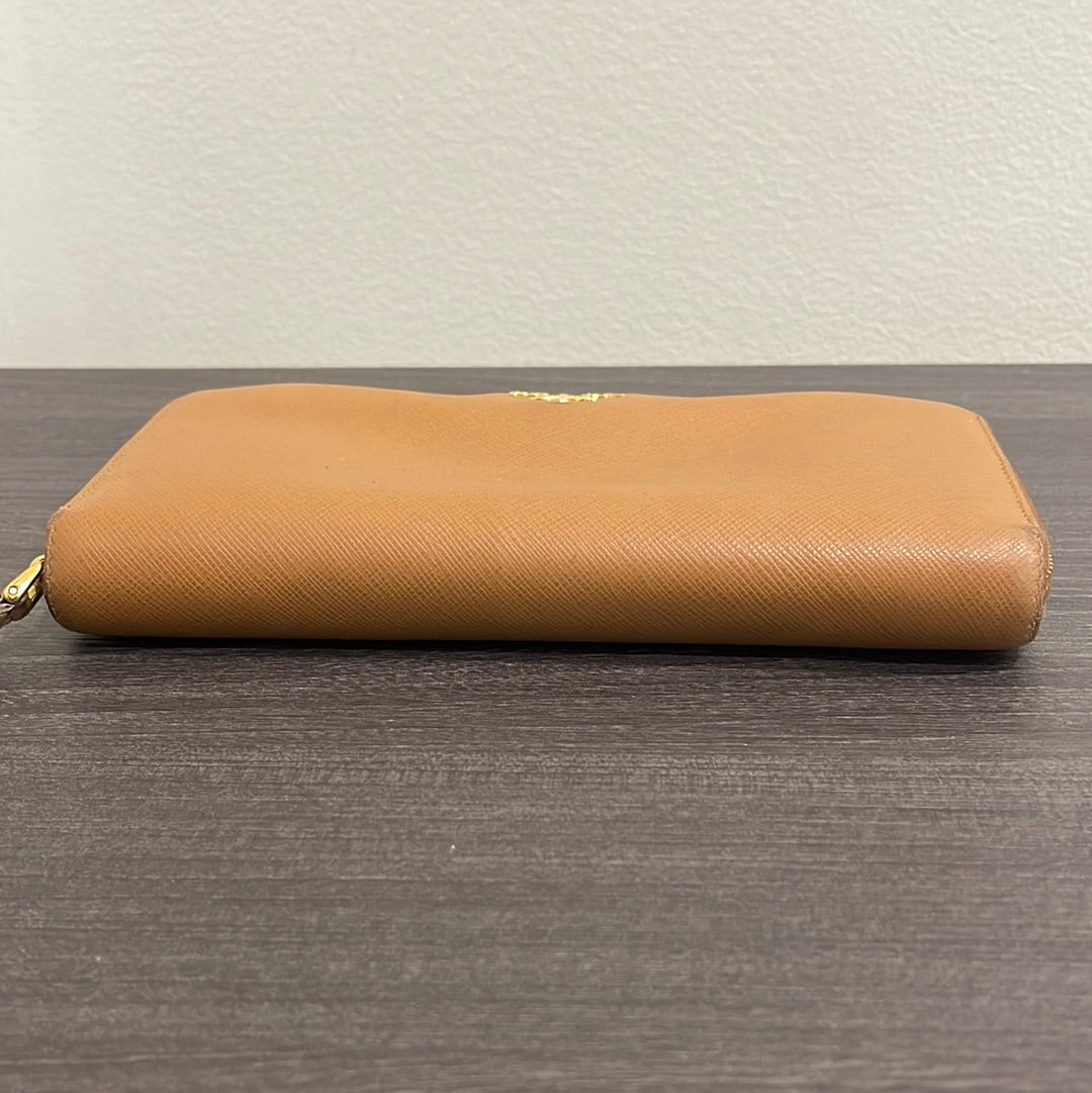 Prada Leather Zippy Wallet