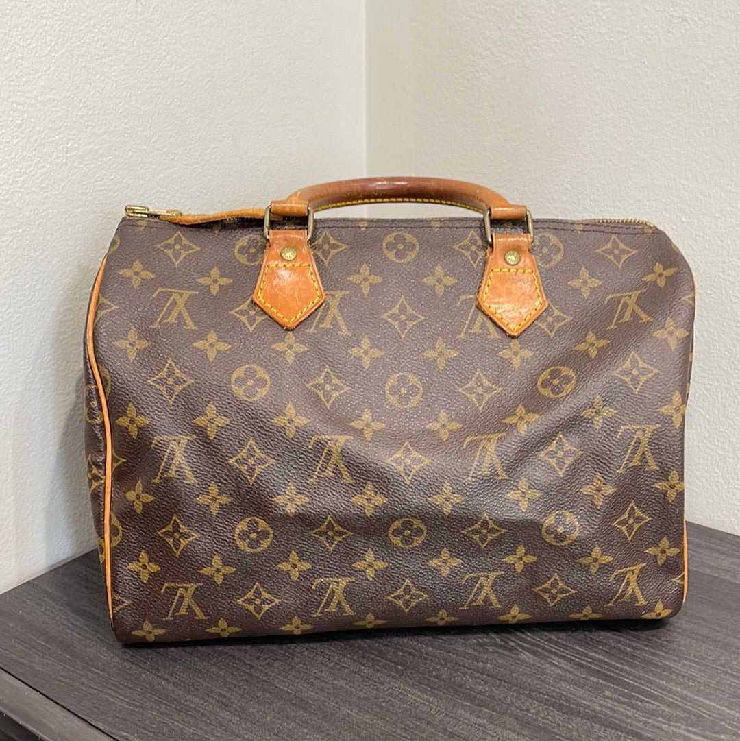 SOLD! Louis Vuitton Monogram Speedy 30 with Lock & Key