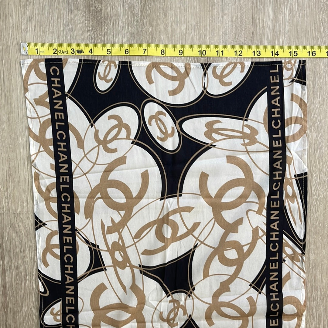 SOLD! CHANEL Vintage Silk & Lycra Blend Scarf