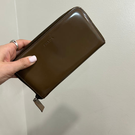 SOLD! Prada Patent Wallet