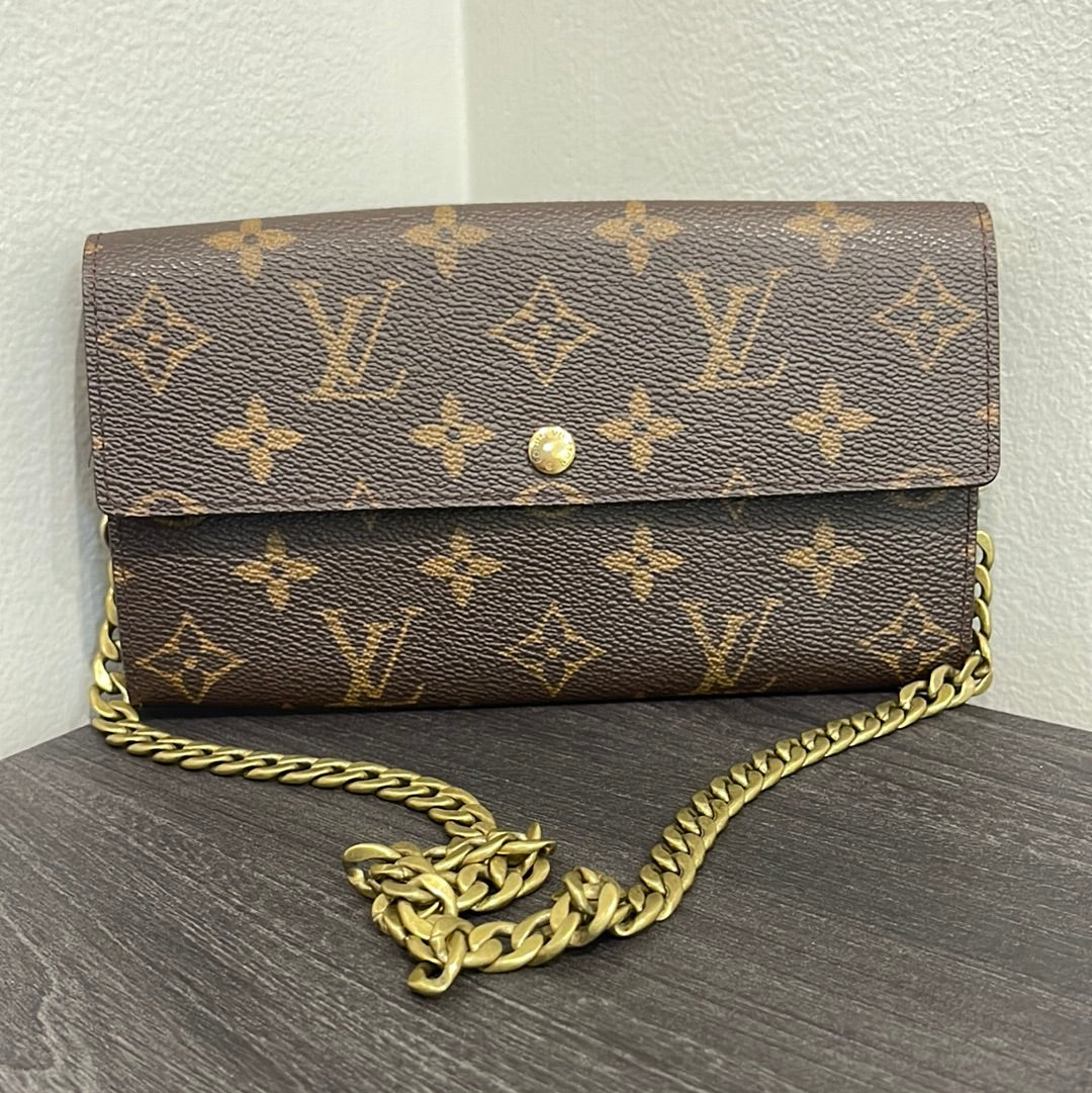SOLD! Louis Vuitton Monogram Wallet on Chain