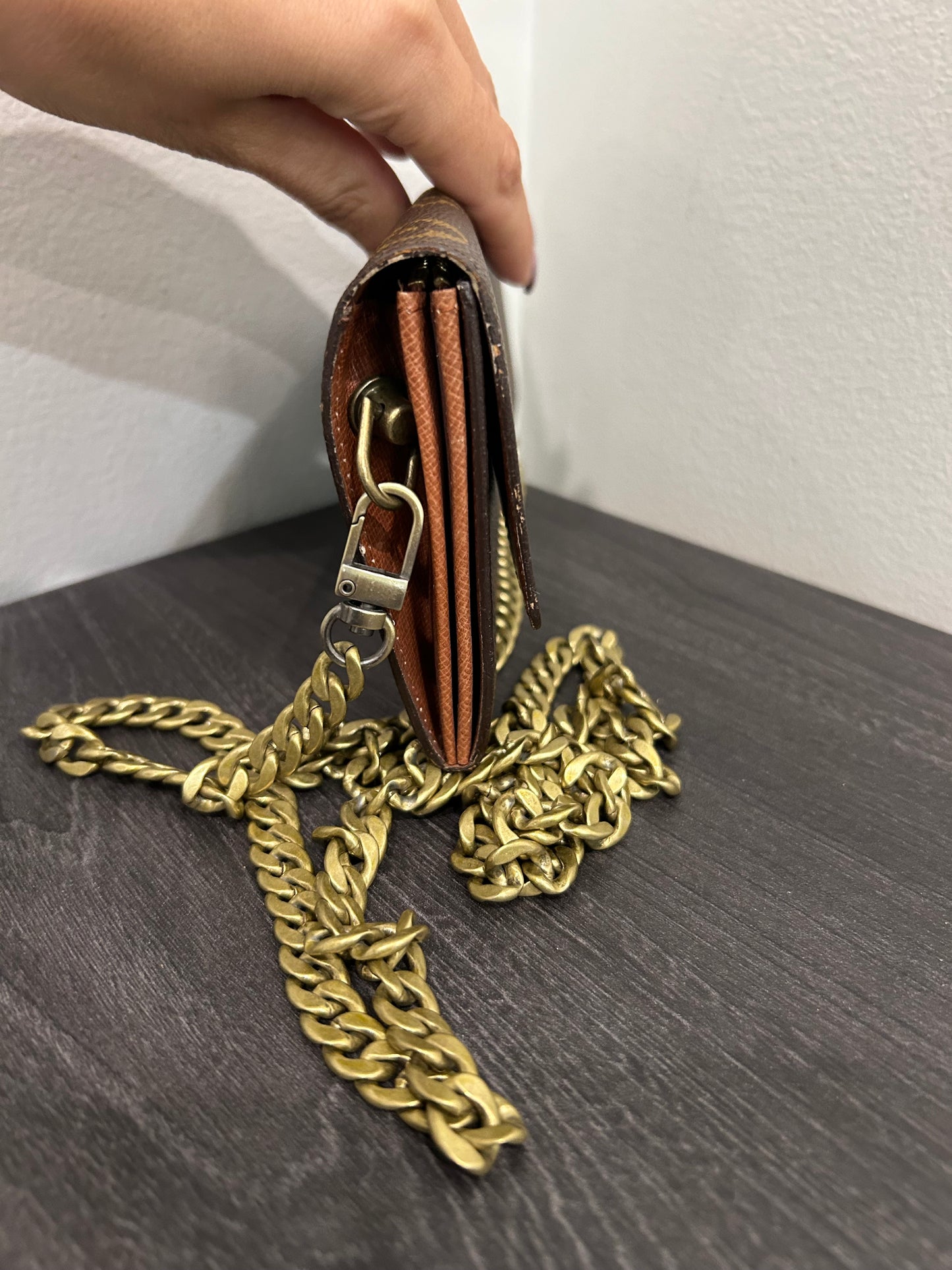 SOLD! Louis Vuitton Monogram Wallet on Chain
