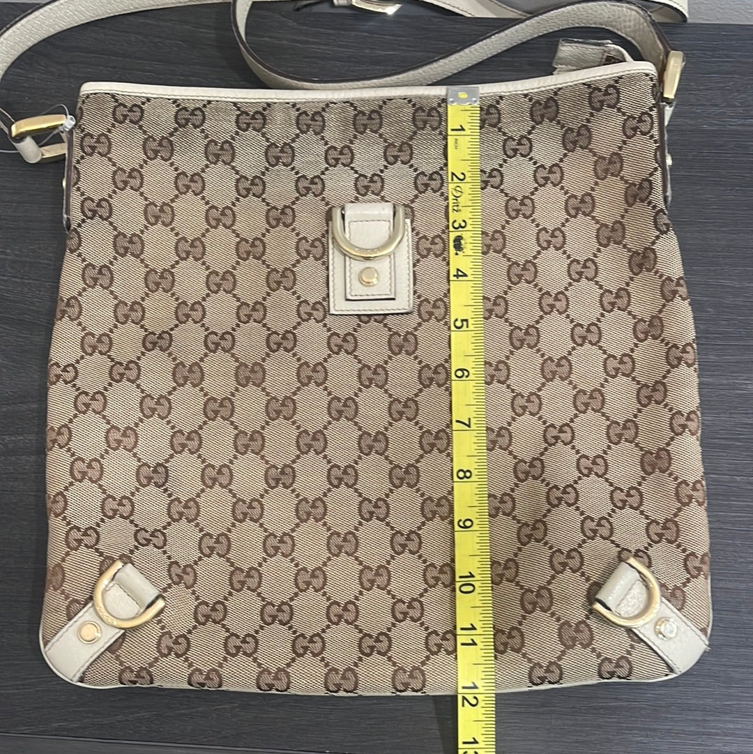 SOLD! Gucci Canvas Messenger