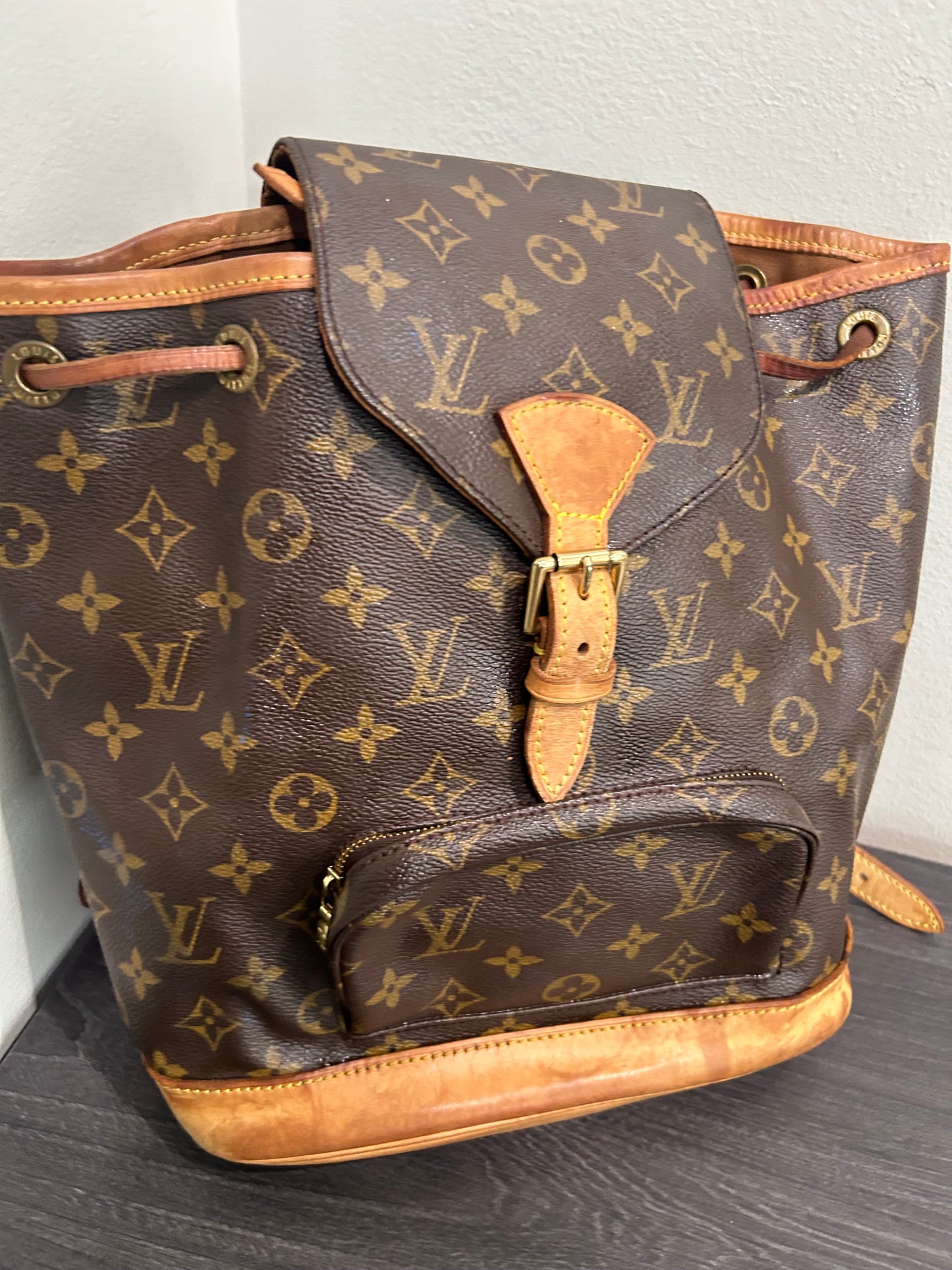 SOLD! Louis Vuitton Monogram Montsouris MM Backpack