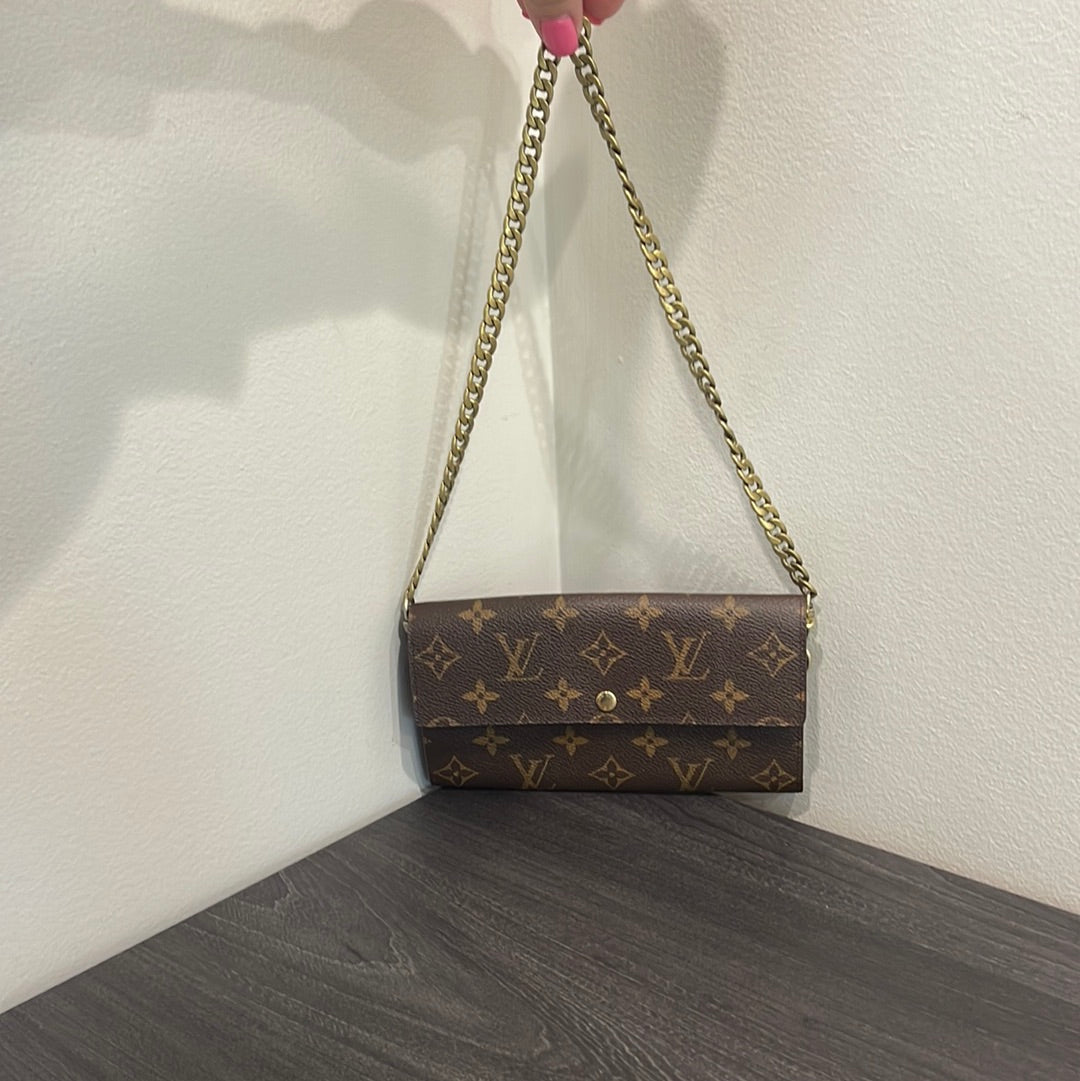 SOLD! Louis Vuitton Monogram Wallet on Chain