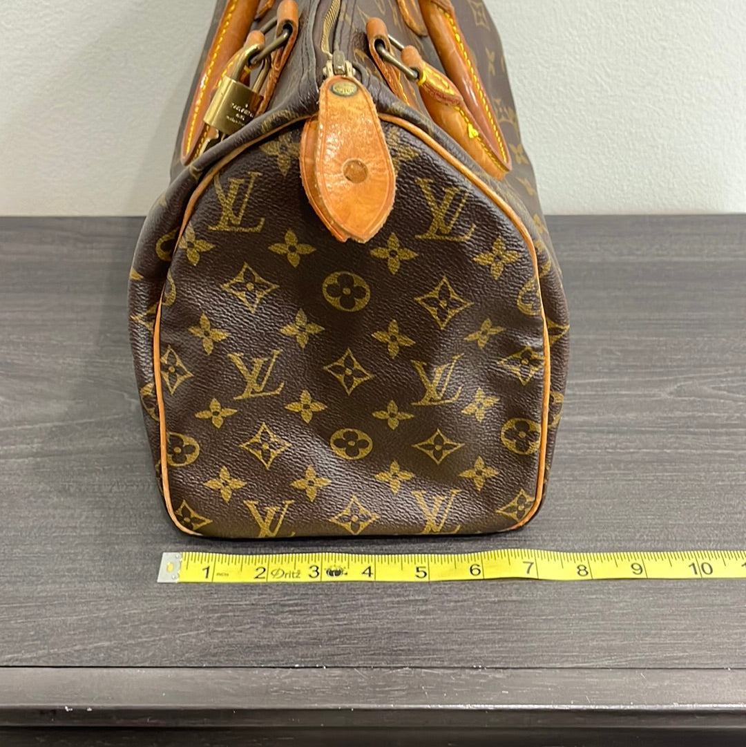 SOLD! Louis Vuitton Monogram Speedy 30 with Lock & Key