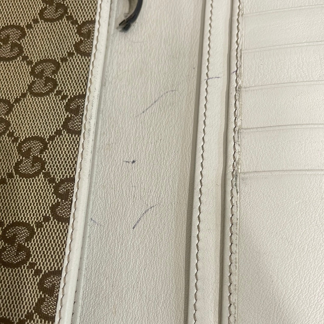 SOLD! Gucci GG Canvas Wallet
